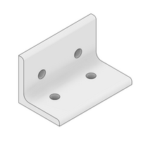 MODULAR SOLUTIONS ANGLE BRACKET 45MM TALL X 90MM WIDE HARDWARE NOT INCLUDED